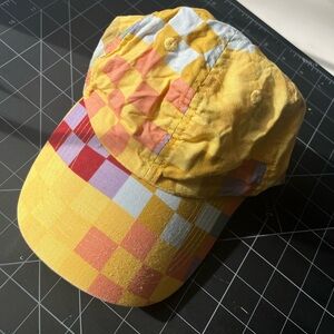 BAGGU Madras baseball hat — Rare discontinued